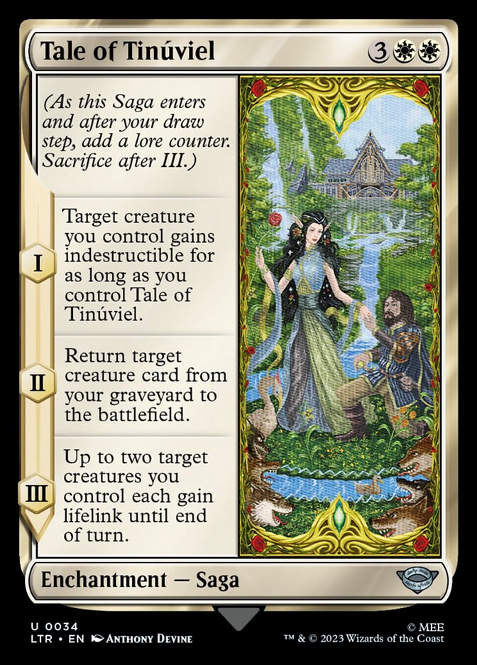 Tale of Tinúviel LTR-34 The Lord of the Rings: Tales of Middle-earth Magic card