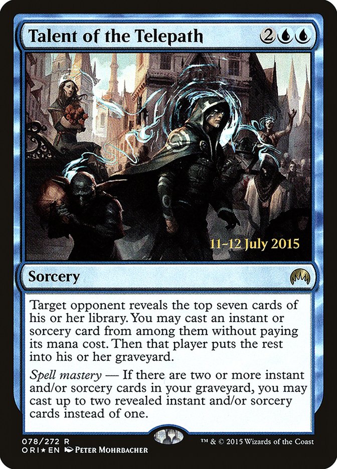 Talent of the Telepath PORI-78S Magic Origins Promos Magic card