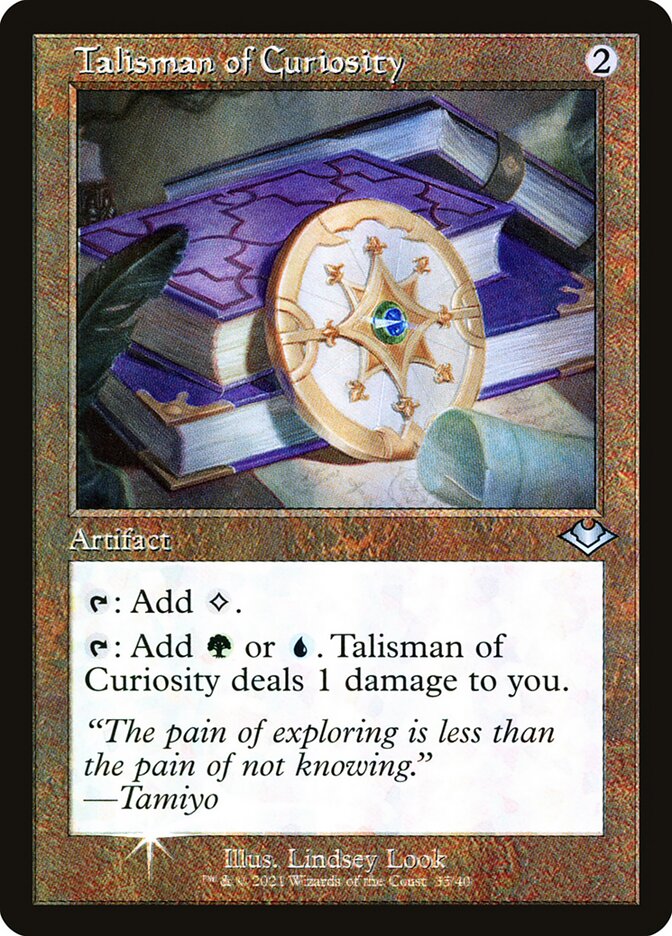 Talisman of Curiosity H1R-35 Modern Horizons 1 Timeshifts Magic card