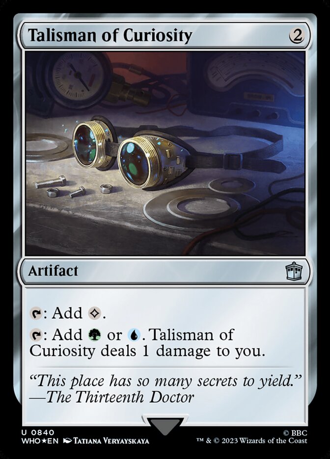 Talisman of Curiosity WHO-840 Doctor Who Magic card