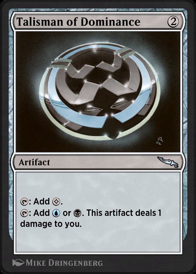 Talisman of Dominance AA1-20 Arena Anthology 1 Magic card