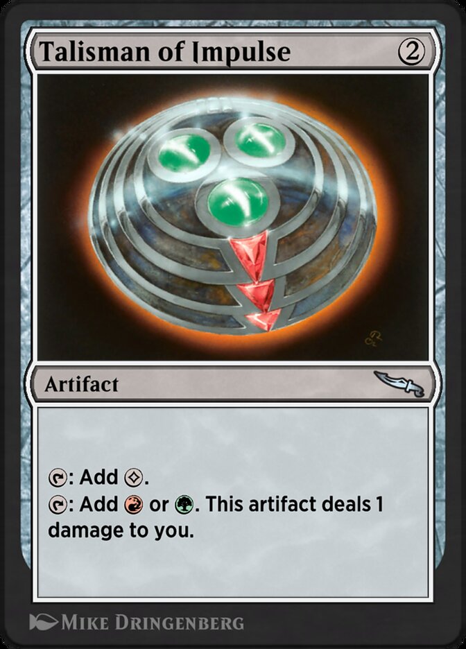 Talisman of Impulse AA1-22 Arena Anthology 1 Magic card