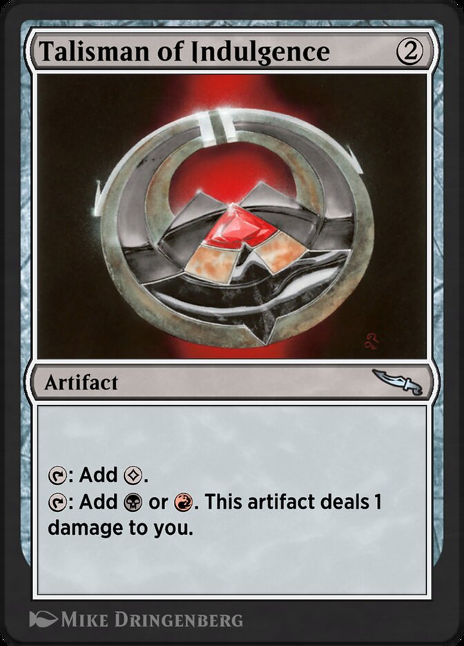 Talisman of Indulgence AA1-23 Arena Anthology 1 Magic card