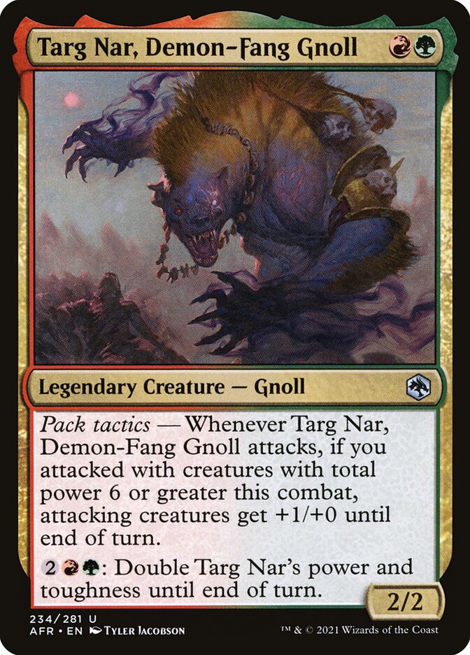Targ Nar, Demon-Fang Gnoll AFR-234 Adventures in the Forgotten Realms Magic card