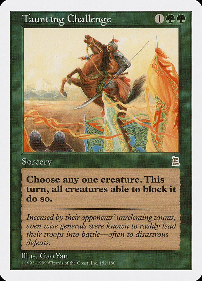 Taunting Challenge PTK-152 Portal Three Kingdoms Magic card