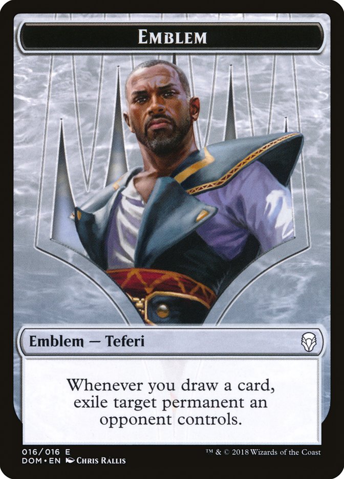 Teferi, Hero of Dominaria Emblem TDOM-16 Dominaria Tokens Magic card