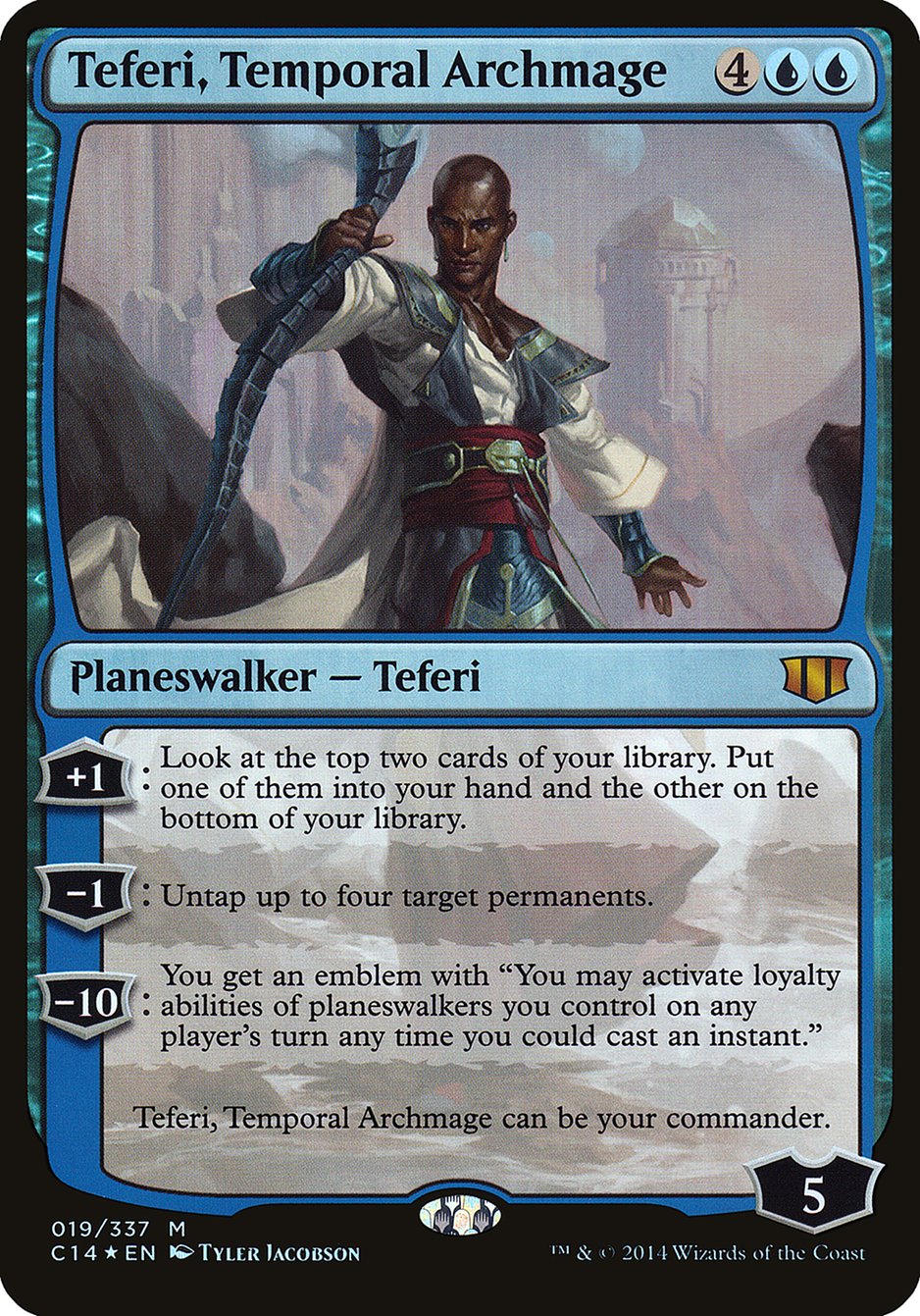 Teferi, Temporal Archmage OC14-19 Commander 2014 Oversized Magic card