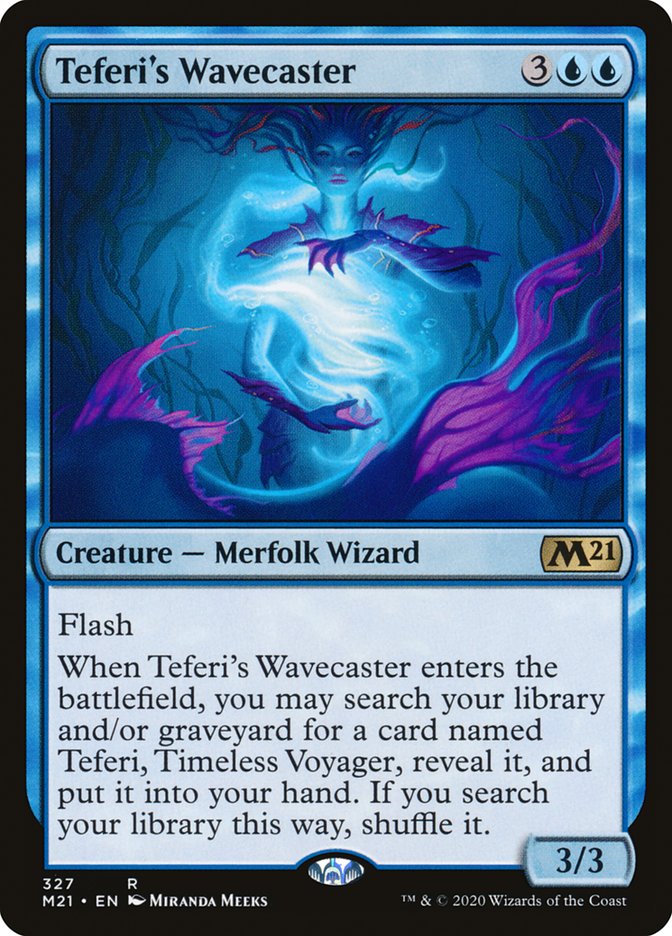 Teferi's Wavecaster M21-327 Core Set 2021 Magic card