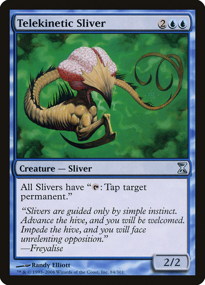 Telekinetic Sliver TSP-84 Time Spiral Magic card