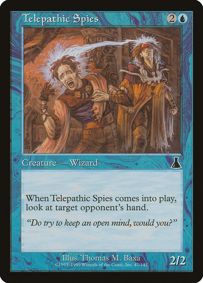 Telepathic Spies UDS-47 Urza's Destiny Magic card