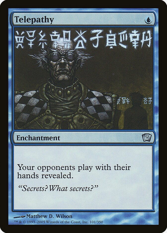 Telepathy 9ED-101STAR Ninth Edition Magic card