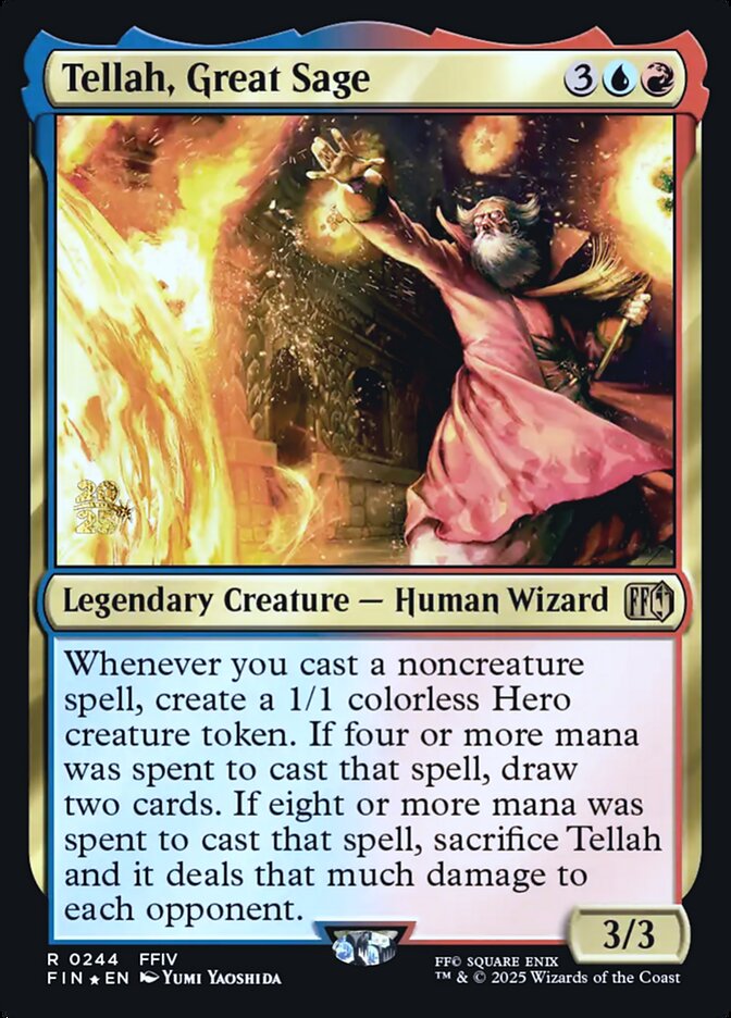 Tellah, Great Sage PFIN-244S Final Fantasy Promos Magic card