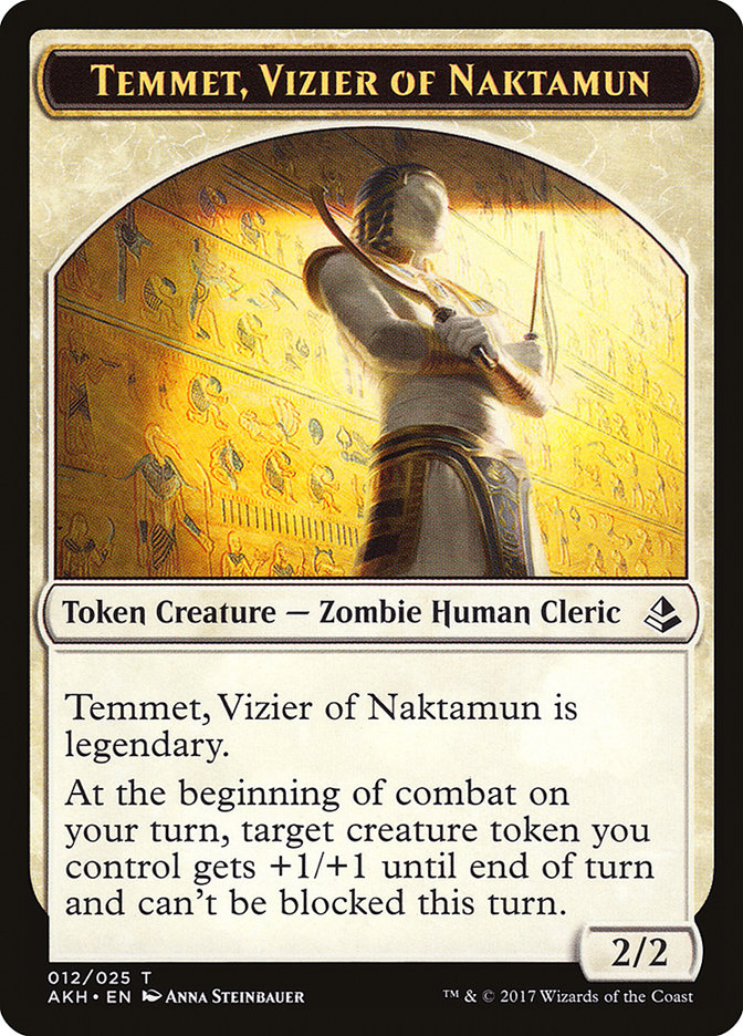 Temmet, Vizier of Naktamun TAKH-12 Amonkhet Tokens Magic card