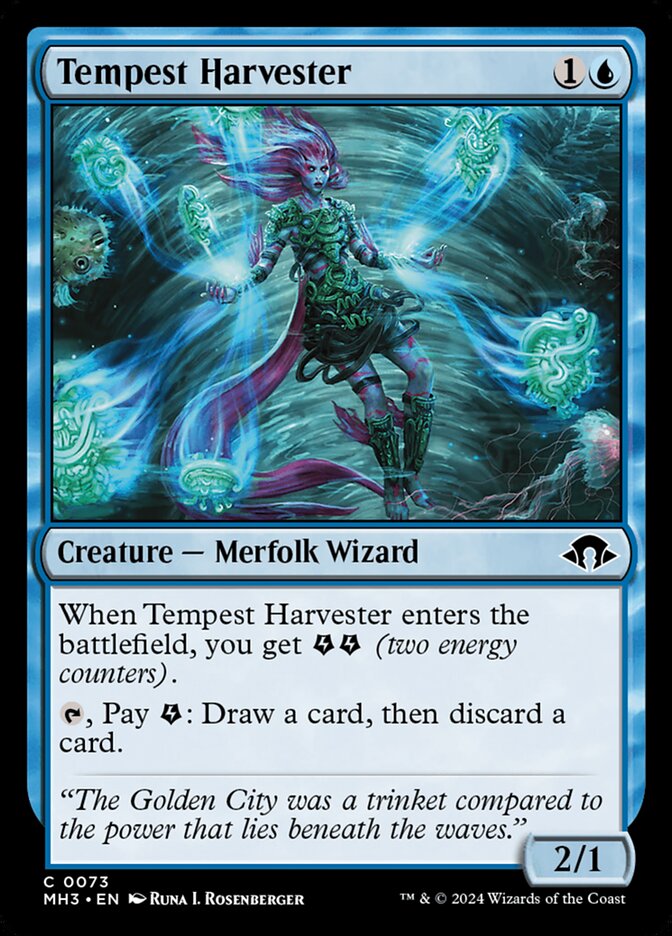 Tempest Harvester MH3-73 Modern Horizons 3 Magic card