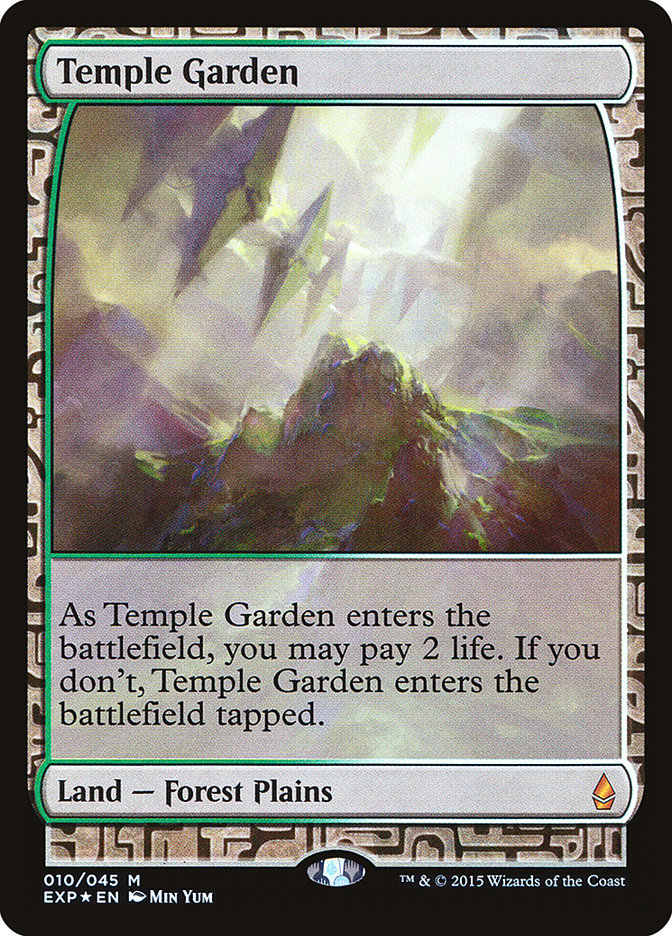 Temple Garden EXP-10 Zendikar Expeditions Magic card