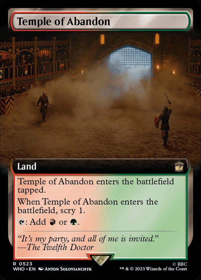 Temple of Abandon WHO-523 Doctor Who Magic card