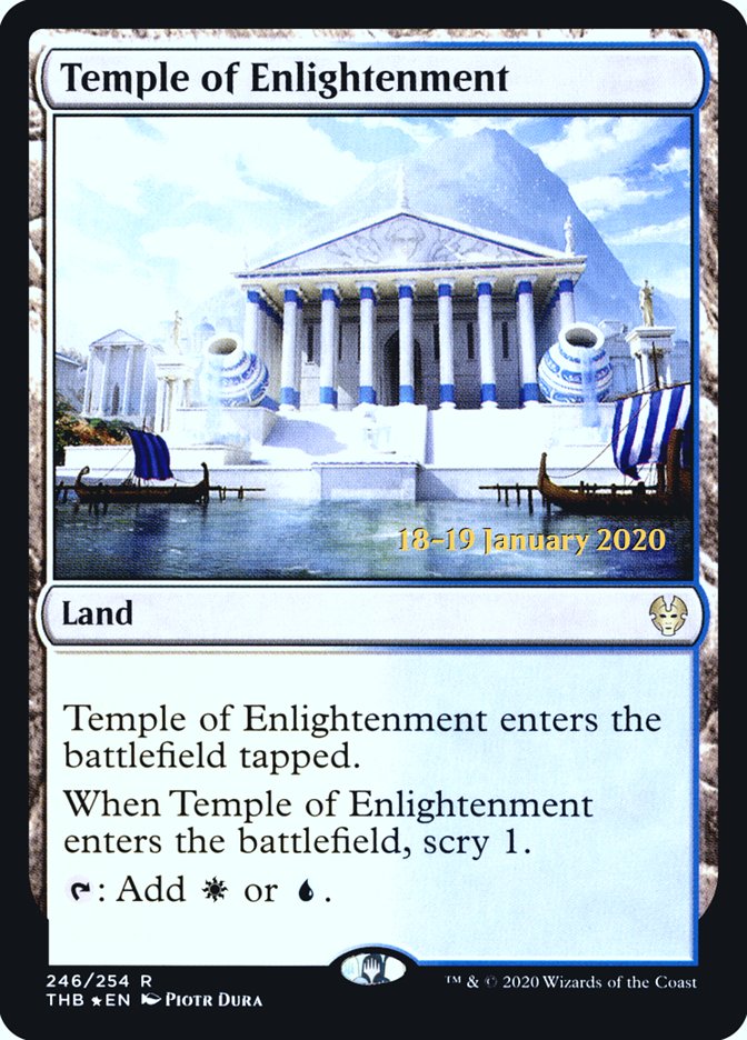 Temple of Enlightenment PTHB-246S Theros Beyond Death Promos Magic card