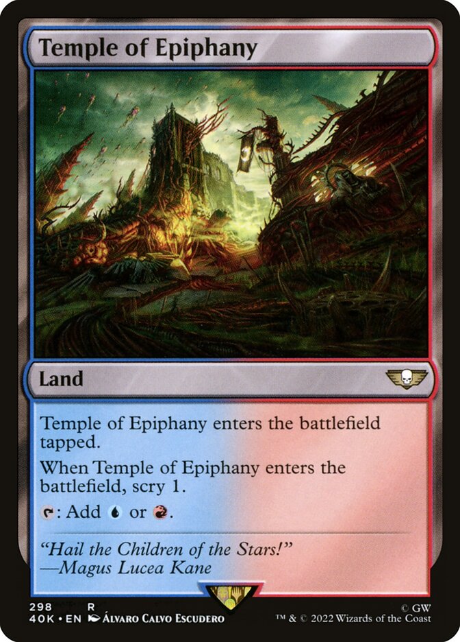 Temple of Epiphany 40K-298 Warhammer 40,000 Commander Magic card