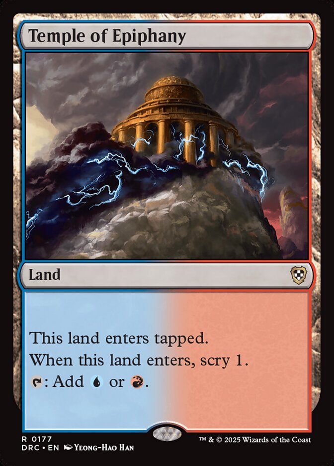 Temple of Epiphany DRC-177 Aetherdrift Commander Magic card