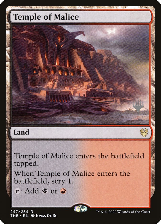 Temple of Malice PTHB-247P Theros Beyond Death Promos Magic card