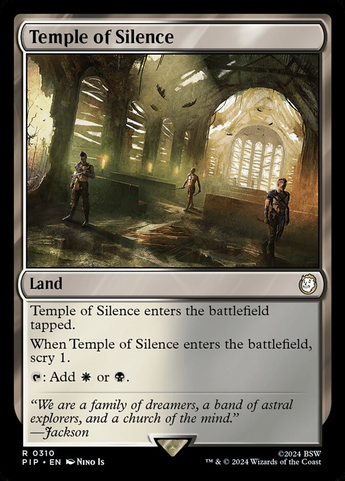 Temple of Silence PIP-310 Fallout Magic card