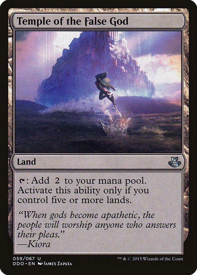Temple of the False God DDO-59 Duel Decks: Elspeth vs. Kiora Magic card