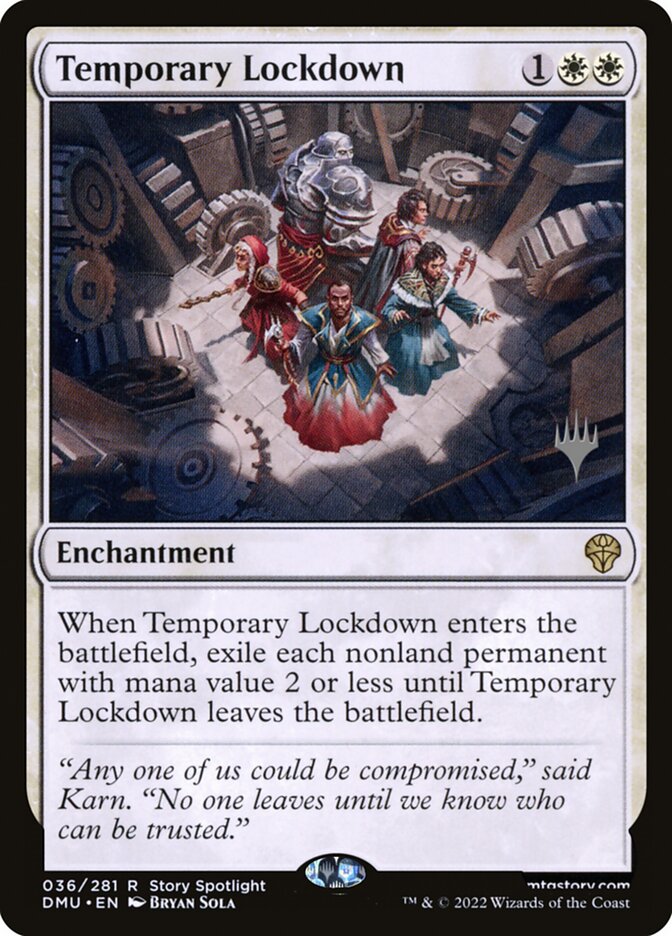 Temporary Lockdown PDMU-36P Dominaria United Promos Magic card