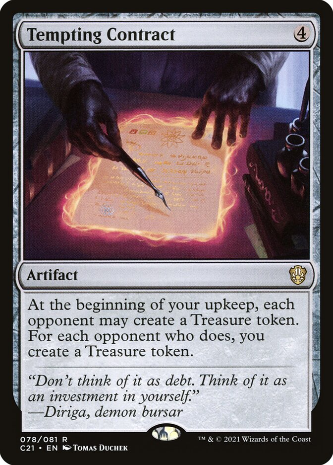 Tempting Contract C21-78 Commander 2021 Magic card