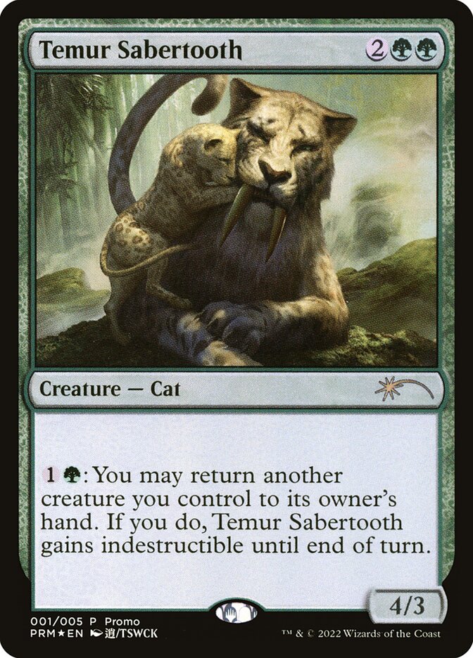 Temur Sabertooth PL22-1 Year of the Tiger 2022 Magic card