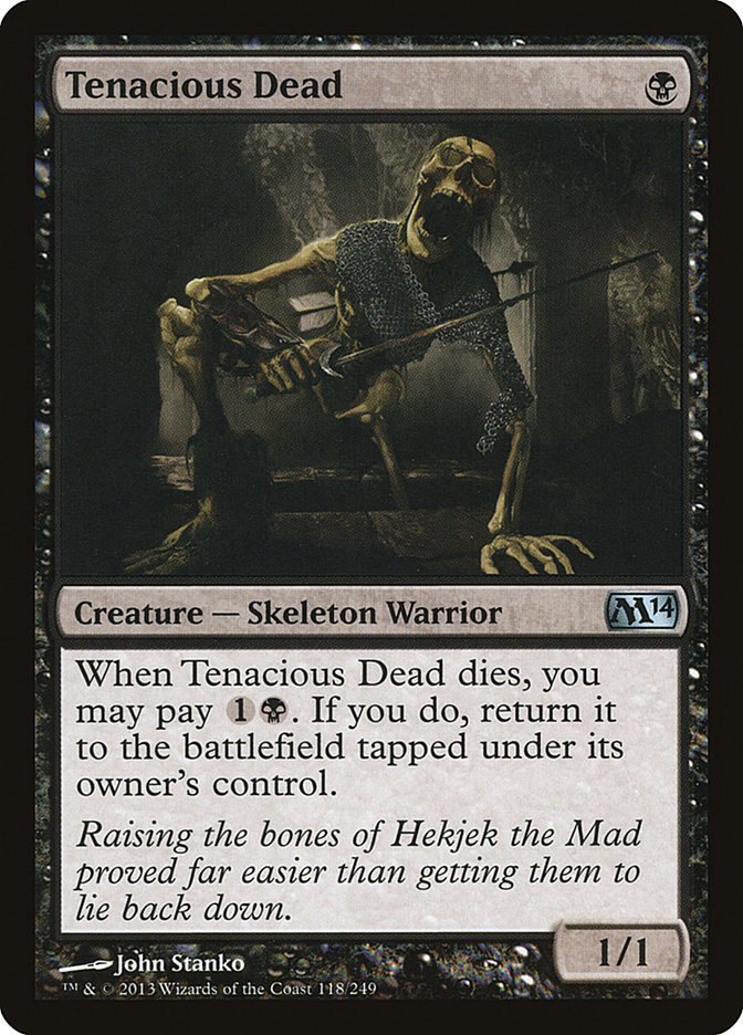 Tenacious Dead M14-118 Magic 2014 Magic card