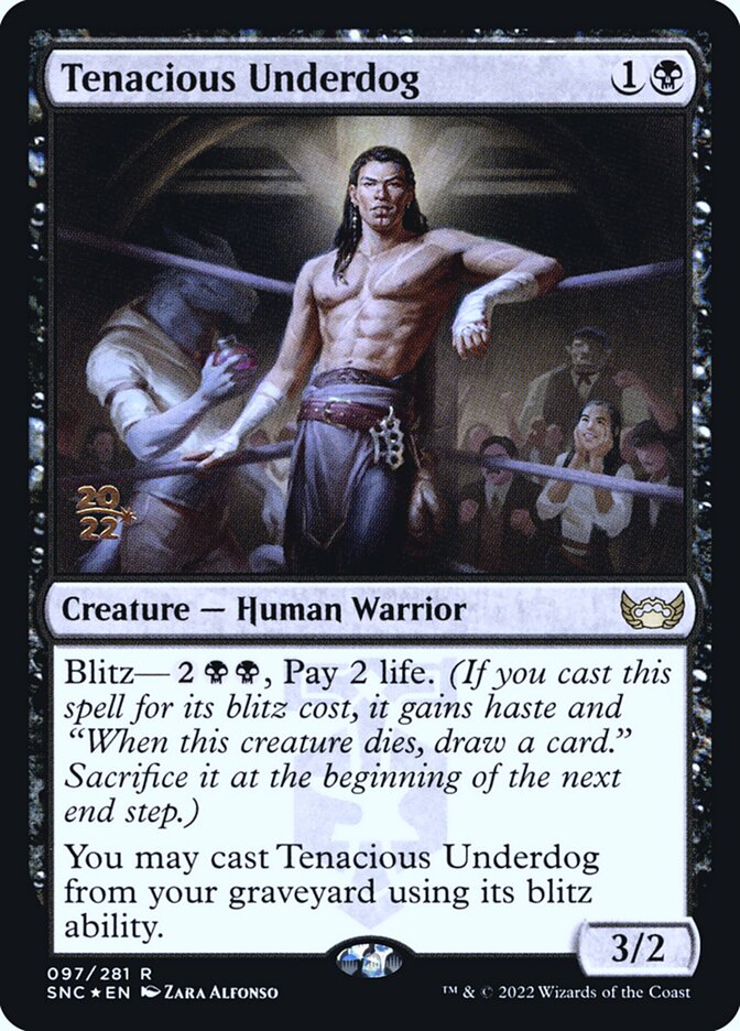 Tenacious Underdog PSNC-97S Streets of New Capenna Promos Magic card
