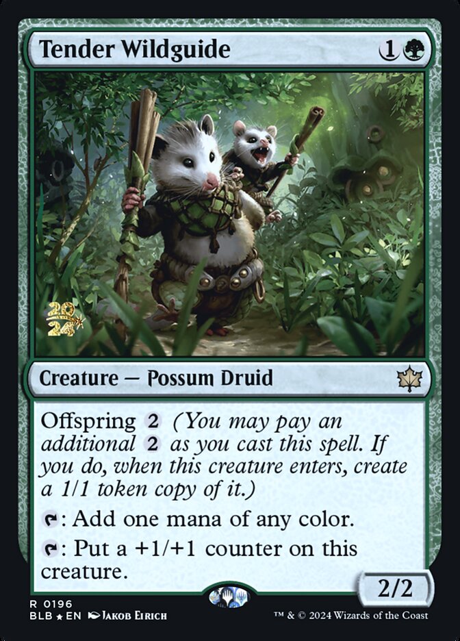 Tender Wildguide PBLB-196S Bloomburrow Promos Magic card