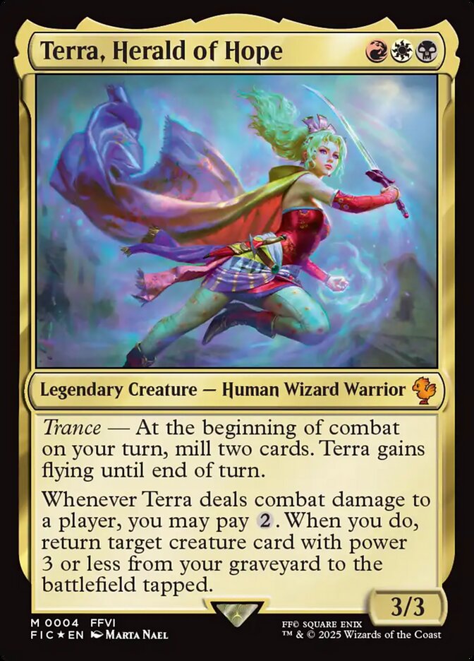 Terra, Herald of Hope FIC-4 Final Fantasy Commander Magic card