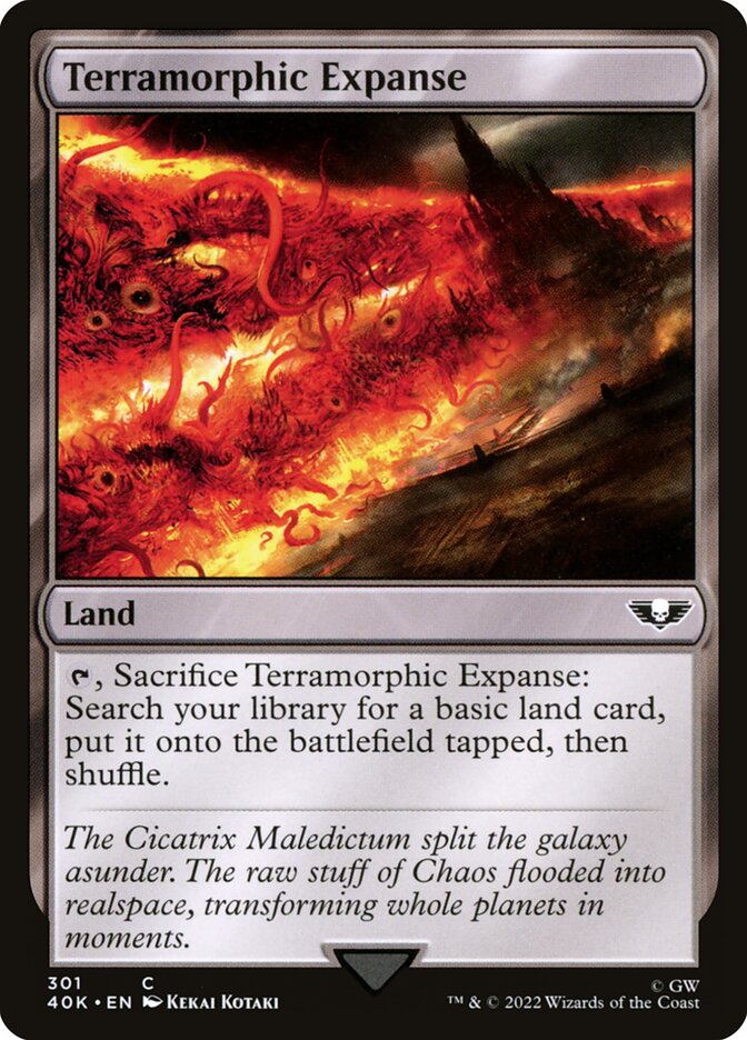 Terramorphic Expanse 40K-301 Warhammer 40,000 Commander Magic card