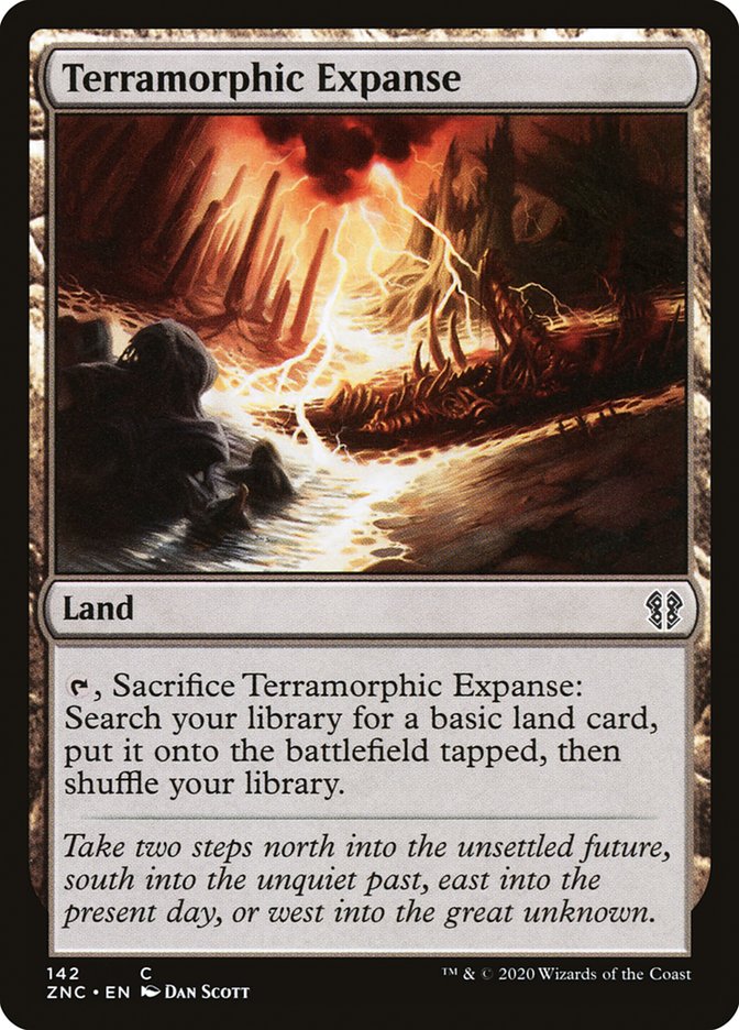 Terramorphic Expanse ZNC-142 Zendikar Rising Commander Magic card