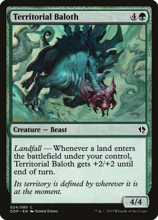 Territorial Baloth DDP-24 Duel Decks: Zendikar vs. Eldrazi Magic card