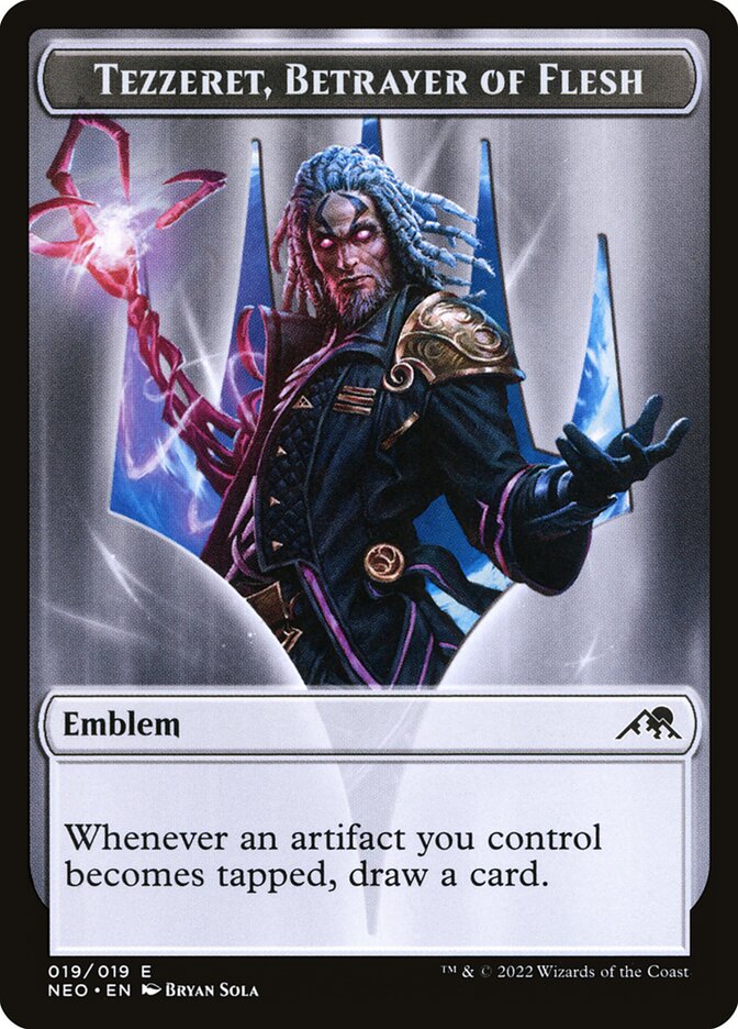 Tezzeret, Betrayer of Flesh Emblem TNEO-19 Kamigawa: Neon Dynasty Tokens Magic card