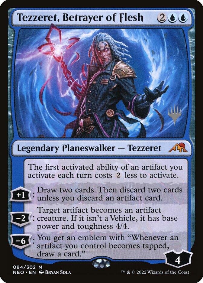 Tezzeret, Betrayer of Flesh PNEO-84P Kamigawa: Neon Dynasty Promos Magic card