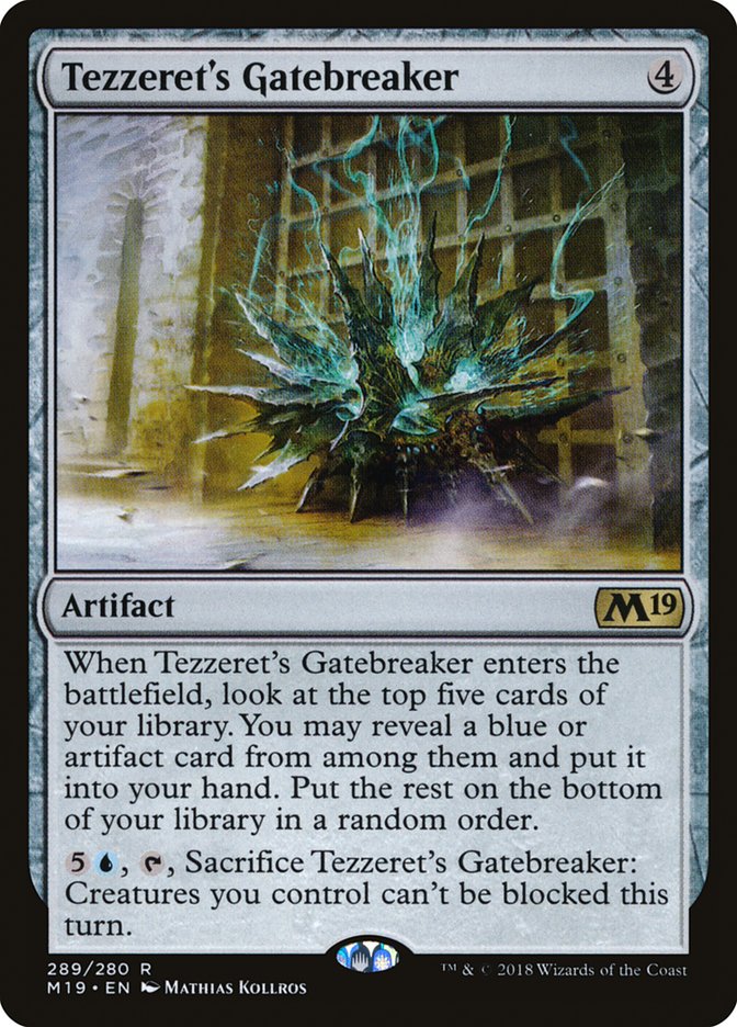 Tezzeret's Gatebreaker M19-289 Core Set 2019 Magic card