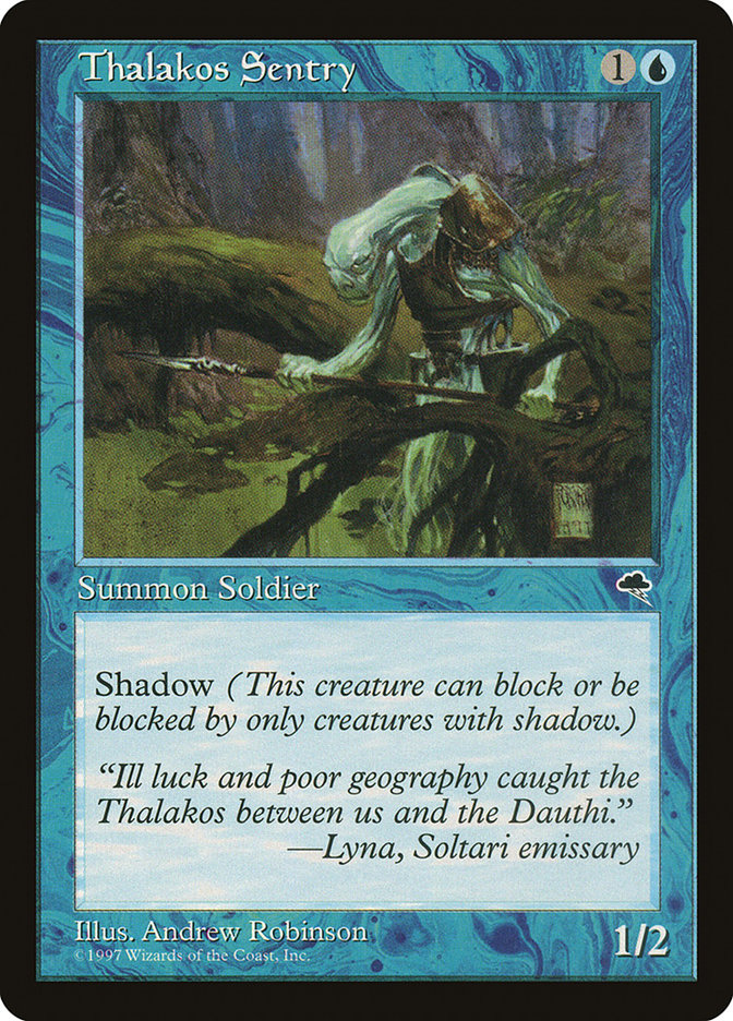 Thalakos Sentry TMP-95 Tempest Magic card