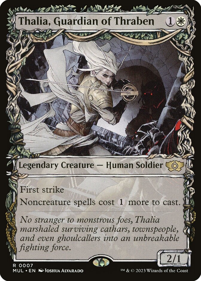 Thalia, Guardian of Thraben MUL-7 Multiverse Legends Magic card