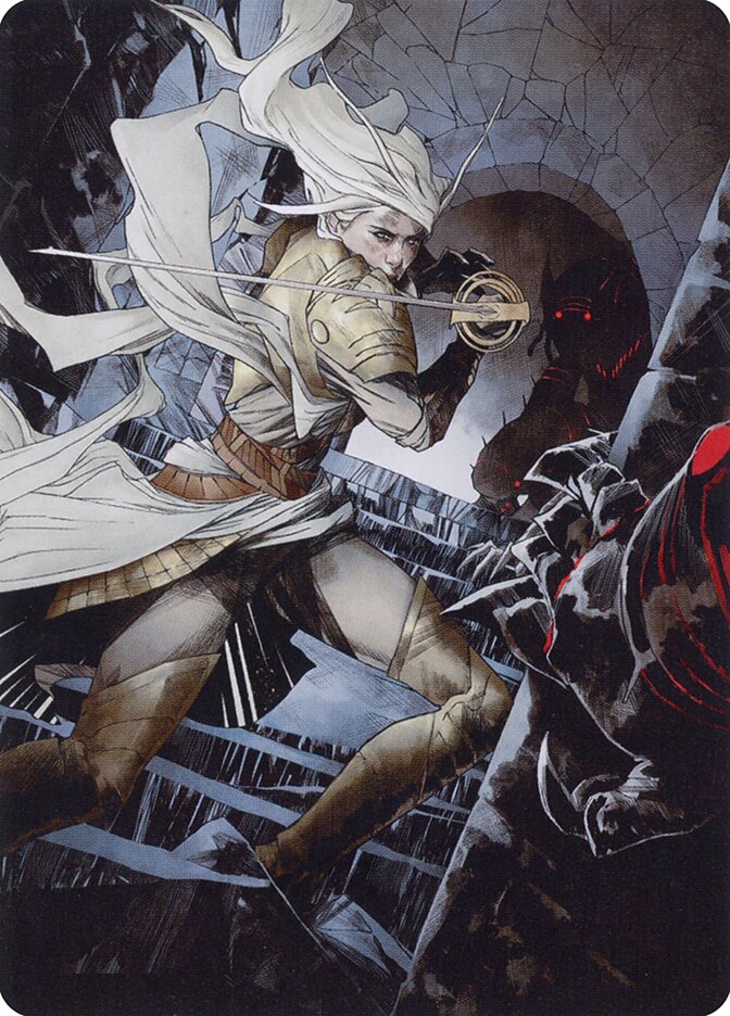 Thalia, Guardian of Thraben // Thalia, Guardian of Thraben AMOM-67 March of the Machine Art Series Magic card