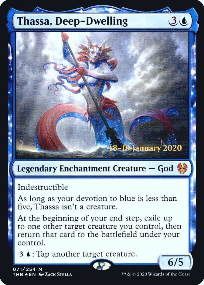 Thassa, Deep-Dwelling PTHB-71S Theros Beyond Death Promos Magic card