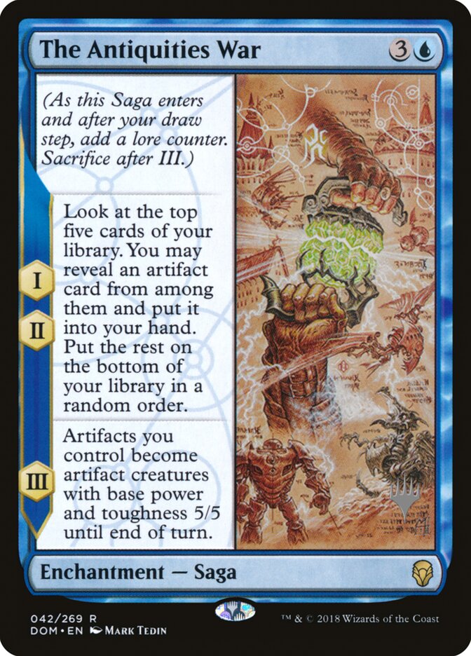 The Antiquities War PDOM-42P Dominaria Promos Magic card