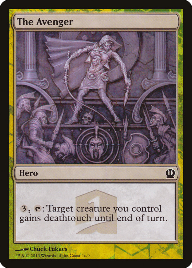 The Avenger THP1-1C Theros Hero's Path Magic card