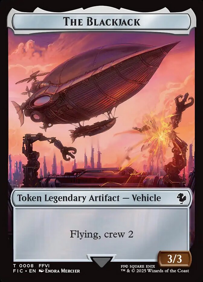 The Blackjack TFIC-8 Final Fantasy Commander Tokens Magic card