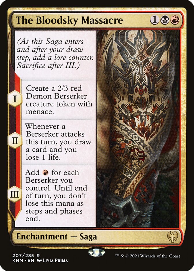 The Bloodsky Massacre KHM-207 Kaldheim Magic card