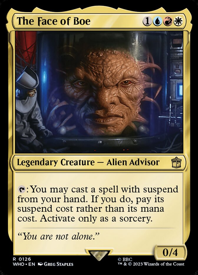 The Face of Boe WHO-126 Doctor Who Magic card