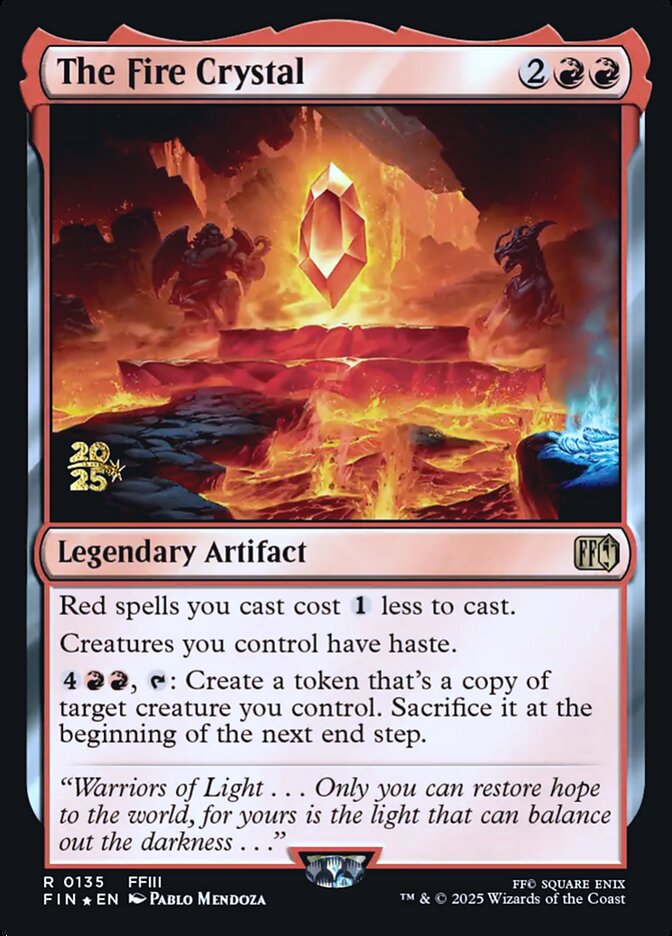 The Fire Crystal PFIN-135S Final Fantasy Promos Magic card