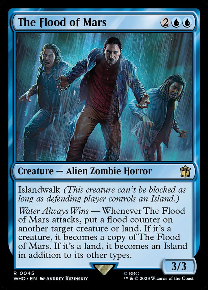 The Flood of Mars WHO-45 Doctor Who Magic card